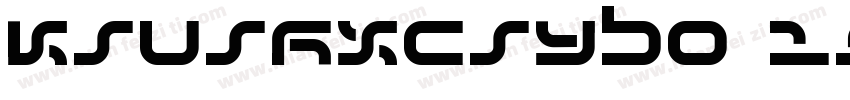 KSUSHXCSYB0 19 00字体转换